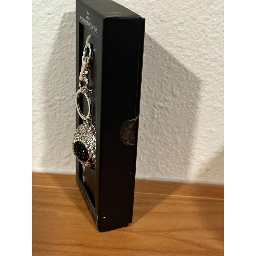 Disney Tim Burton's Nightmare Before Christmas Rhinestone Clip Bag Charm NIB - Picture 2 of 3